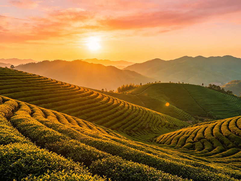 連城茶畑 広大な風景